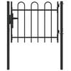 vidaXL Poartă de gard BOXTEL 103 x 124,5 cm Oțel vopsit electrostatic