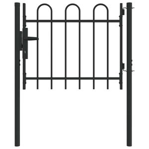 vidaXL Poartă de gard BOXTEL 103 x 124,5 cm Oțel vopsit electrostatic