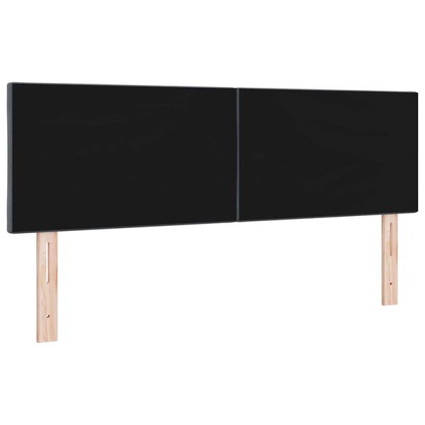 vidaXL Tăblie cap cu headboard Gri &icirc;nchis 160 cm Catifea