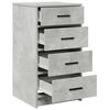 vidaXL Bufet cu sertar Gri beton 40 x 41 x 75 cm Lemn compozit