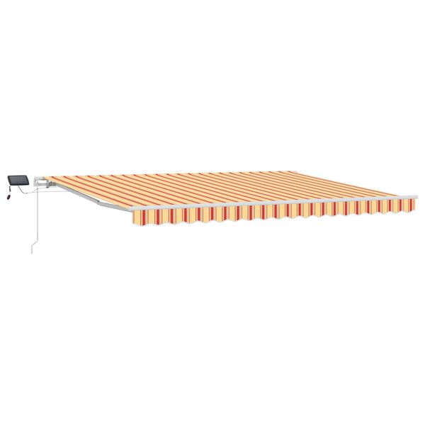 vidaXL Cortina Retractabilă galben și portocaliu 450 &times;300 cm țesătură