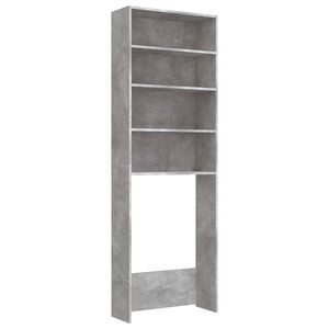 vidaXL Dulap mașină de spălat, gri beton, 64x24x190 cm