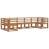 vidaXL Set de canapele de exterior 7 pcs natural Lemn Solid de Acacia