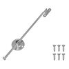 vidaXL Hingă cu tijă de tragere 12 buc. Argintiu 190 mm Metal