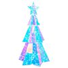 vidaXL Brad de Crăciun LED prismatic iridescent Multicolour