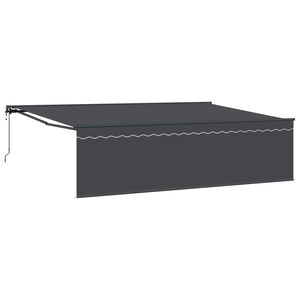 vidaXL Cortina Retractabilă Antracit 500 &times; 300 cm