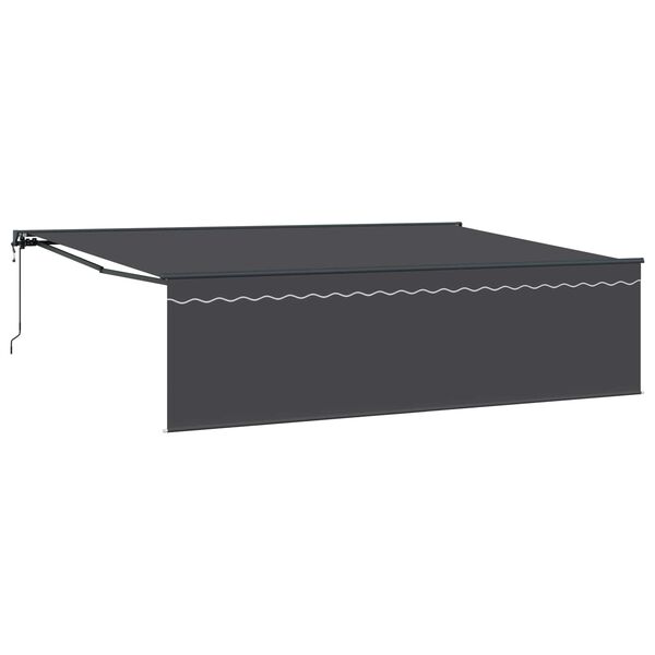 vidaXL Cortina Retractabilă Antracit 500 &times; 300 cm
