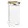 FMD Masă decorativă cu ușă, alb, 57,4 cm