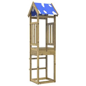 vidaXL Turn de joacă Maro 52.5 x 46.5 x 208 cm Lemn impregnate solid