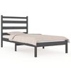 vidaXL Cadru de pat, gri, 90x200 cm, lemn masiv de pin