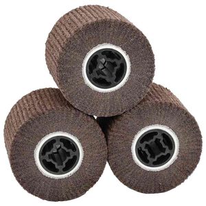 vidaXL Role de șlefuire 3 buc. Maro 12 x 12 x 10 cm Fibra sintetică