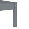 vidaXL Cadru de pat, gri, 100 x 200 cm, lemn masiv de pin