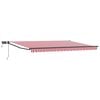 vidaXL Marchiză retractabilă manuală cu led-uri 4 &times; 3 m
