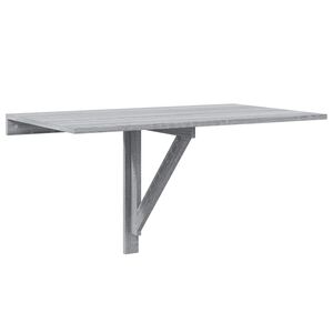 vidaXL Masă de perete pliantă gri sonoma 100x60x56 cm lemn compozit