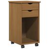 vidaXL Cabinet mobil Maro Miere 34 x 39 x 65,5 cm Lemn masiv de pin