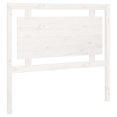 vidaXL Tăblie de pat, alb, 105,5x4x100 cm, lemn masiv de pin