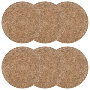 vidaXL Plăci de iarbă de mare 6 buc. natural 100% Iarbă de mare