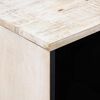 vidaXL Bufet cu depozitare Alb 80 x 33,5 x 75 cm Lemn de mango solid