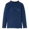 Tricou pentru copii cu m&acirc;neci lungi, bleumarin, 104