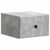 vidaXL Dulap de noapte suspendat cu sertar Gri Beton 34,5 x 33 x 20 cm