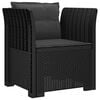 vidaXL Fotoliu cu 1 Loc cu Perne Aspect Rattan PP Antracit