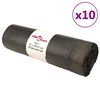 vidaXL Saci de gunoi cu șnururi 250 buc. negru 120 L
