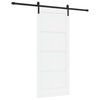 vidaXL Ușă glisantă 86 x 198,5 cm Lemn prelucrat Alb și negru