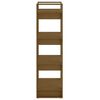 vidaXL Bibliotecă/Separator cameră maro miere 60x35x125 cm lemn masiv