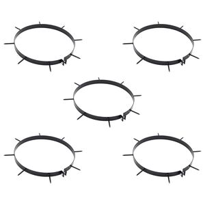 vidaXL Pince pentru aerator cu v&acirc;rfuri 5 pcs &Oslash; 30 cm Oțel