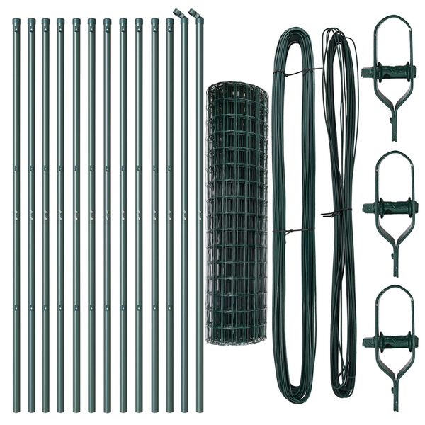 vidaXL Gard cu St&acirc;lp Verde 1,2 x 25 m Oțel