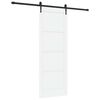 vidaXL Ușă glisantă ORKDAL 78 x 211 cm Lemn prelucrat Alb și negru