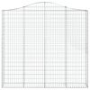 vidaXL Coșuri gabion arcuite 7 buc, 200x30x180/200cm, fier galvanizat
