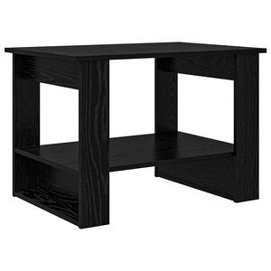 vidaXL Masă de cafea Stejar Negru 72 x 50 x 50 cm Lemn prelucrat