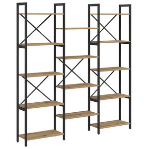 vidaXL Raft pentru cărți 156 x 25 x 167 cm Lemn prelucrat