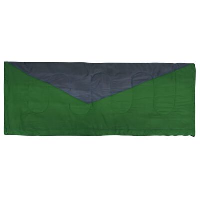 vidaXL Saci de dormit tip plic ușor, 2 buc., verde, 1100 g, 10°C