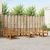 vidaXL Set de canapele de exterior 11 pcs natural Lemn Solid de Acacia