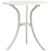 vidaXL Set mobilier bistro, 3 piese, alb, aluminiu turnat