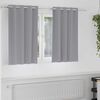 vidaXL Perdele Opaque cu Inel 2 pcs Gri deschis 140 x 140 cm Poliester