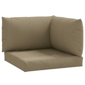 vidaXL Perne de paleți, 3 buc., melanj gri taupe, material textil
