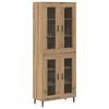 vidaXL Bufet 2 pcs Stejar Artizanal 69,5 x 34 x 180 cm Lemn compozit