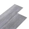 vidaXL Plăci de Pardoseală Gri lemn mat 2,51 m&sup2; 18 buc. PVC