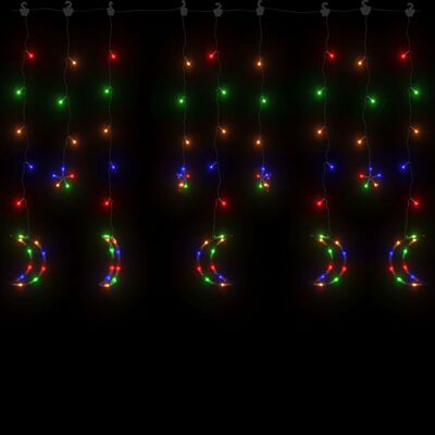 vidaXL Lumini lună și stele, 138 LED-uri, multicolor, cu telecomandă