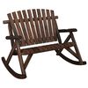 vidaXL Bancă balansoar cu 2 locuri, 123x96x102 cm, lemn masiv molid