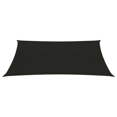 vidaXL Pânză parasolar, negru, 2,5x4 m, HDPE, 160 g/m²