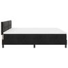 vidaXL Pat cu arcuri cu saltea cu headboard Negru 200 x 200 cm Catifea