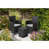 Keter Set mobilier de exterior Iowa, 3 piese, grafit 223929