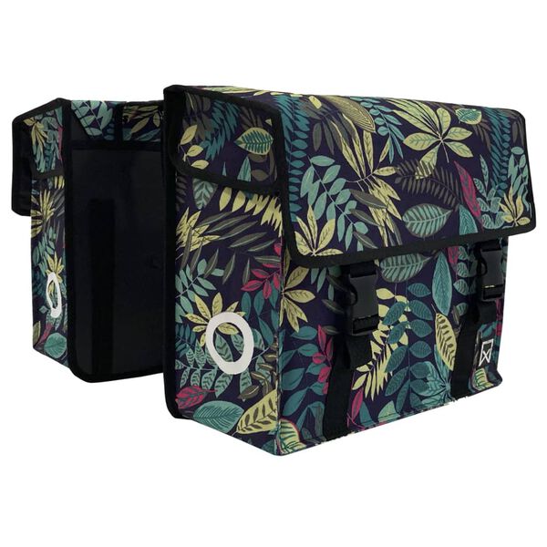 Willex Geantă dublă de bicicletă City Forest 34 L verde