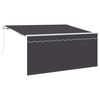 vidaXL Copertină retractabilă Antracit 300 x 200 cm țesătură