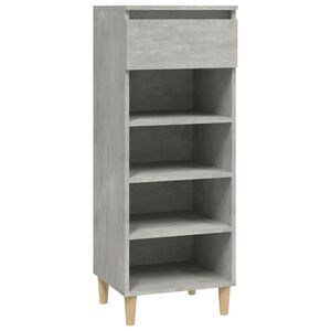 vidaXL Pantofar, gri beton, 40x36x105 cm, lemn prelucrat