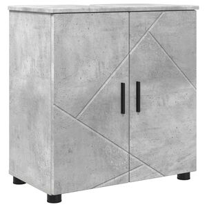 vidaXL Dulap de Baie cu depozitare Gri din beton 61 x 35 x 64 cm